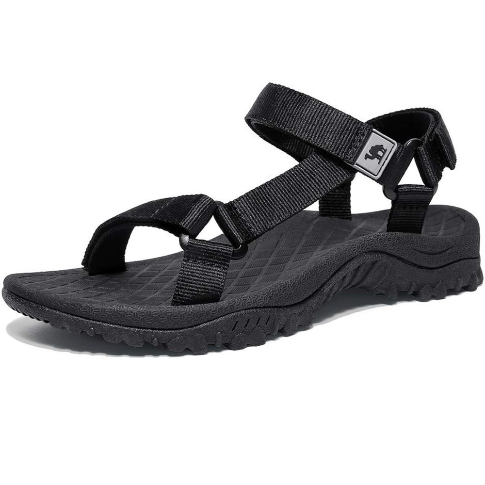 Stylish Black Strappy Sandals